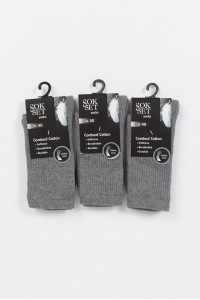 Αθλητικές κάλτσες SOKSET 3 Pack Grey