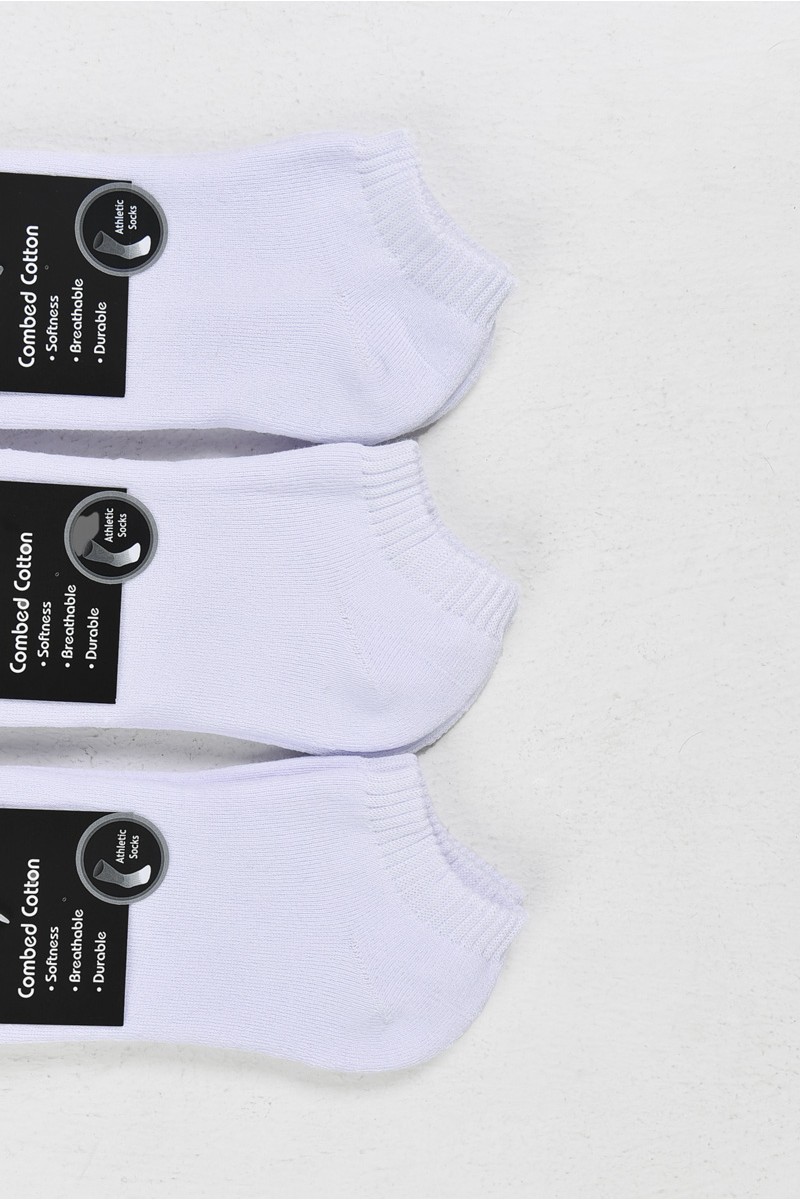 Κοντές Αθλητικές κάλτσες SOKSET 3 Pack Λευκό