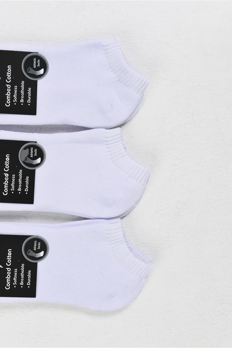 Κοντές Αθλητικές κάλτσες SOKSET 3 Pack Λευκό Κοντές Αθλητικές κάλτσες SOKSET 3 Pack Λευκό