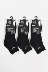 Ημίκοντες Αθλητικές κάλτσες SOKSET 3 Pack Μαύρο