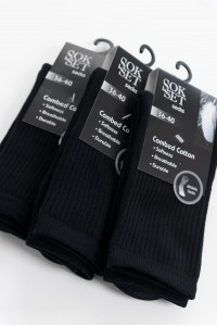 Αθλητικές κάλτσες SOKSET 3 Pack Black