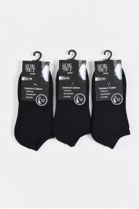 Κοντές Αθλητικές κάλτσες SOKSET 3 Pack Black Κοντές Αθλητικές κάλτσες SOKSET 3 Pack Black