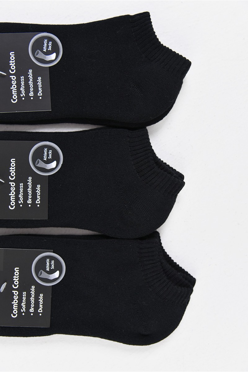 Κοντές Αθλητικές κάλτσες SOKSET 3 Pack Black Κοντές Αθλητικές κάλτσες SOKSET 3 Pack Black