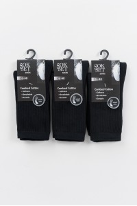 Αθλητικές κάλτσες SOKSET 3 Pack Black Αθλητικές κάλτσες SOKSET 3 Pack Black