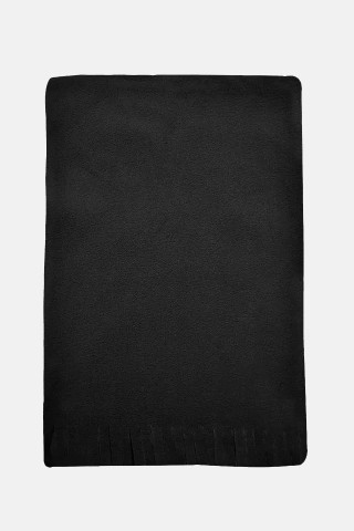 Κασκόλ Fleece STAMION με κρόσσια Μαύρο 114266Α