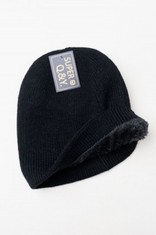 ΣΚΟΥΦΟΣ ΠΛΕΚΤΟΣ ΜΕ ΓΟΥΝΑ SUPER Q & Y MZ3-7 ΜΑΥΡΟ