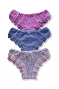 TRENDY Σλιπ με δαντέλα - SIQUE (3 PACK) TRENDY Σλιπ με δαντέλα - SIQUE (3 PACK)