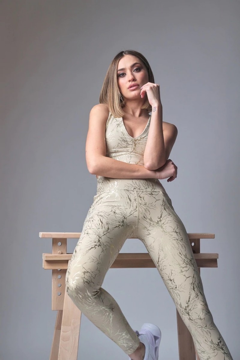 Ψηλόμεσο Αθλητικό κολάν Superstacy Fantasy GOLD Ψηλόμεσο Αθλητικό κολάν Superstacy Fantasy GOLD