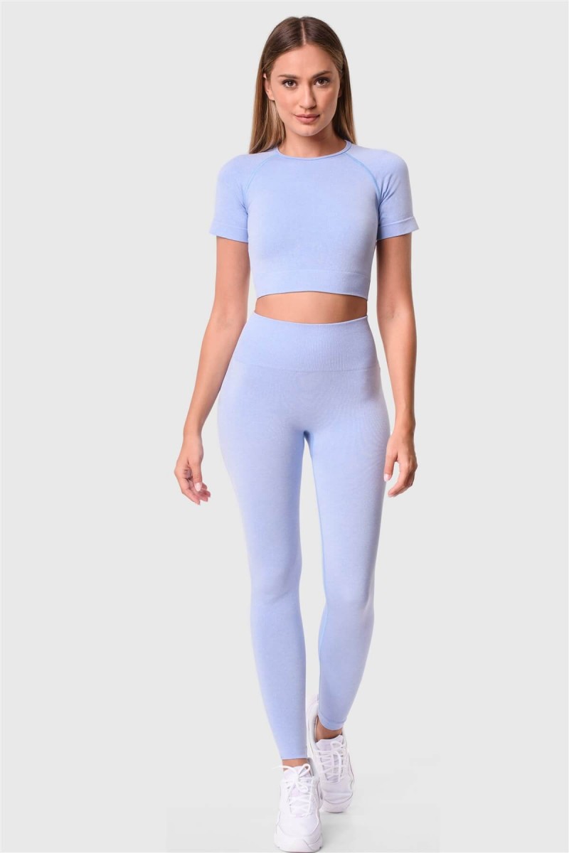 Ψηλόμεσο κολάν Superstacy Γαλαζιο PUSH UP FIT Ψηλόμεσο κολάν Superstacy Γαλαζιο PUSH UP FIT