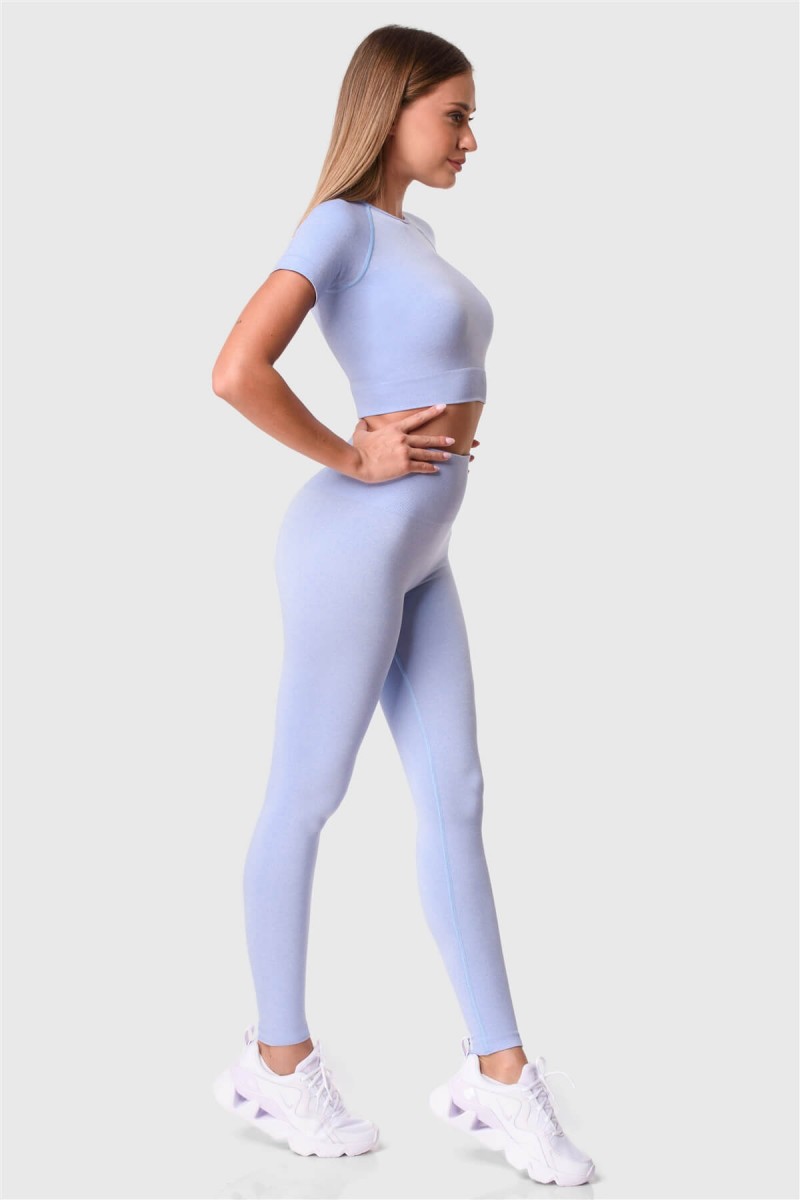 Ψηλόμεσο κολάν Superstacy Γαλαζιο PUSH UP FIT Ψηλόμεσο κολάν Superstacy Γαλαζιο PUSH UP FIT