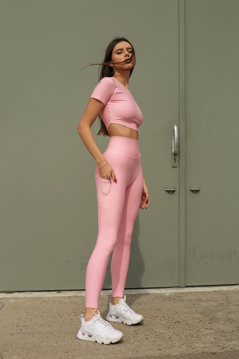 Αθλητικό κολάν Superstacy Ψηλόμεσο PARISIAN PINK POCKET Αθλητικό κολάν Superstacy Ψηλόμεσο PARISIAN PINK POCKET