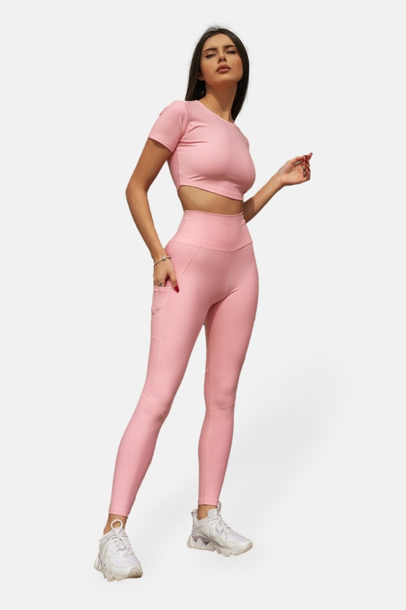 Αθλητικό κολάν Superstacy Ψηλόμεσο PARISIAN PINK POCKET Αθλητικό κολάν Superstacy Ψηλόμεσο PARISIAN PINK POCKET