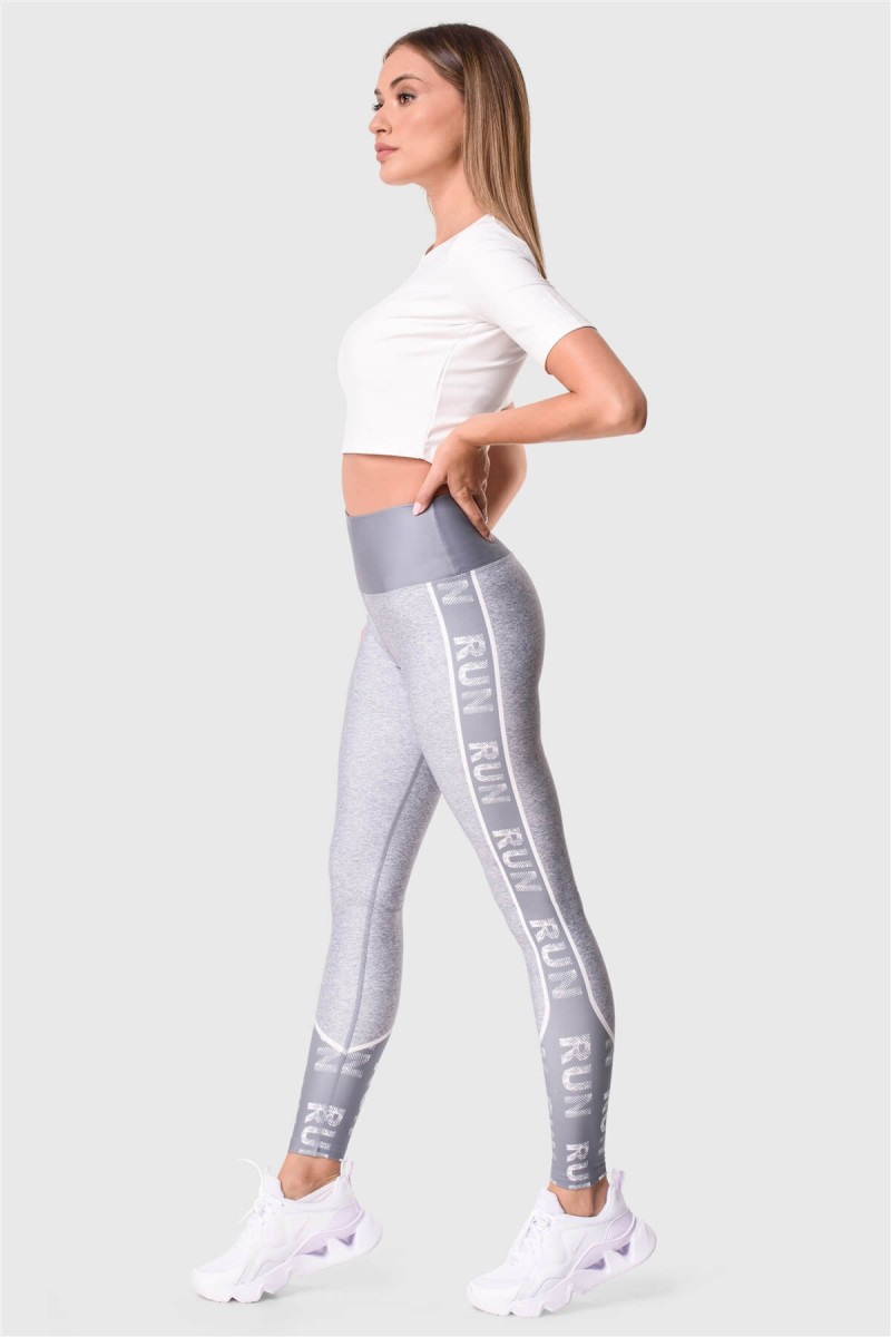 Αθλητικό κολάν Superstacy RUN Grey PUSH UP FIT Αθλητικό κολάν Superstacy RUN Grey PUSH UP FIT