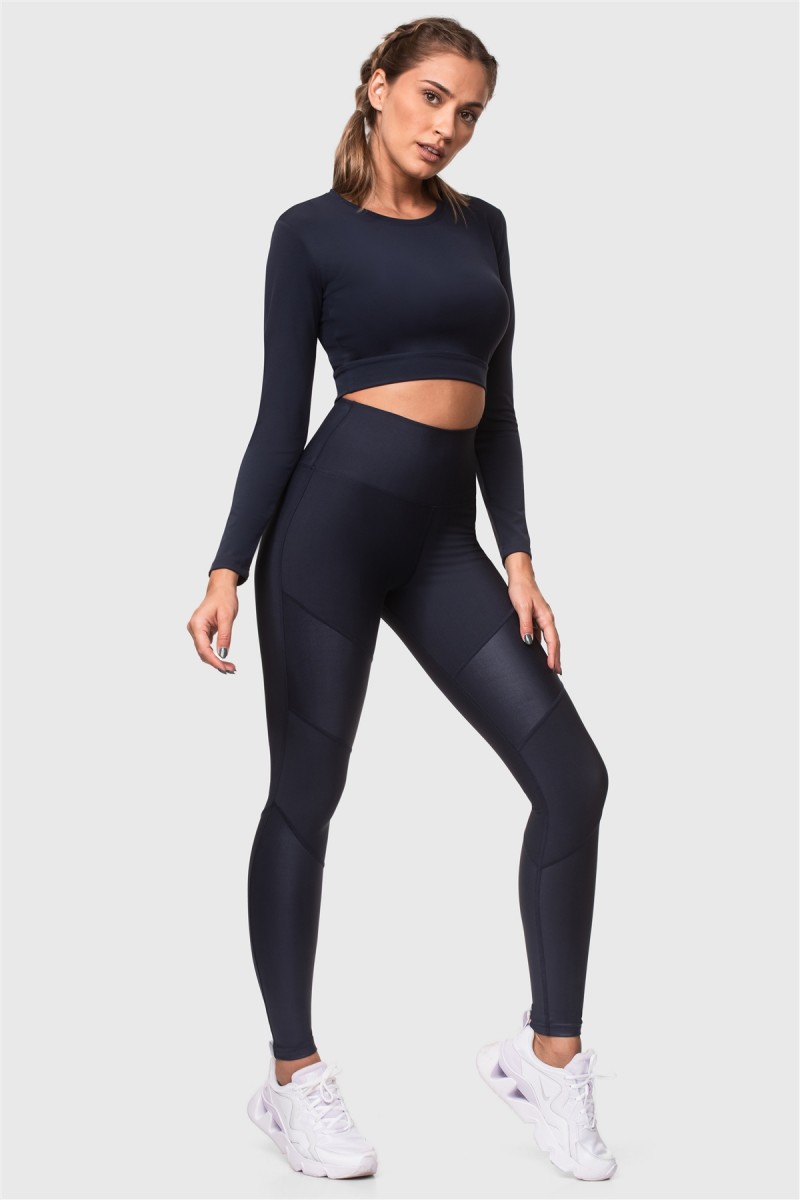 Αθλητικό κολάν Superstacy Sport Tights Μπλε Σκούρο