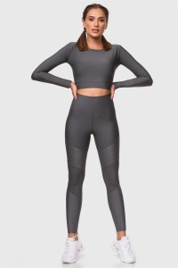 Αθλητικό κολάν Superstacy Sport Tights Grey Αθλητικό κολάν Superstacy Sport Tights Grey
