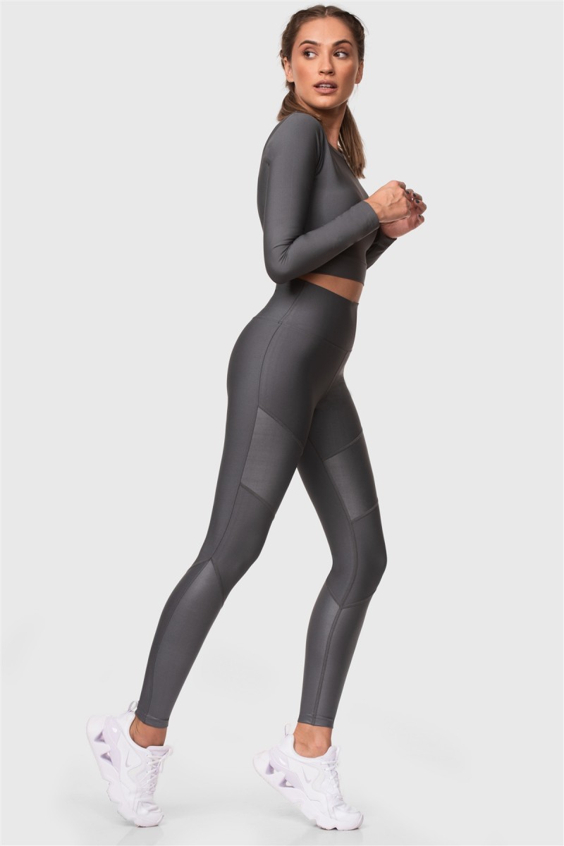 Αθλητικό κολάν Superstacy Sport Tights Grey Αθλητικό κολάν Superstacy Sport Tights Grey