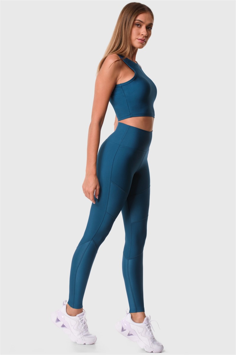 Αθλητικό κολάν Superstacy Sport Tights Petrol Αθλητικό κολάν Superstacy Sport Tights Petrol