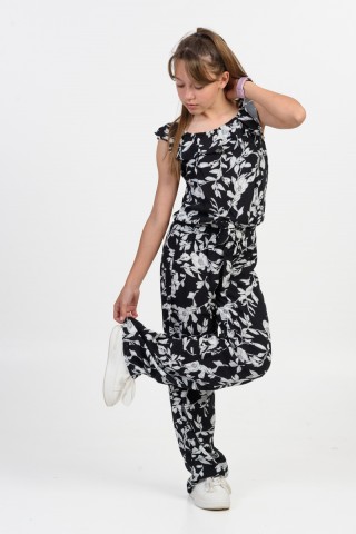 Ολόσωμη Φόρμα TRAX Floral 43138 ΡΟΖ