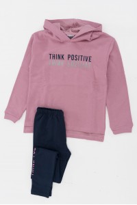 Εφηβικό σετ κολάν TRAX Κορίτσι THINK POSITIVE 44618