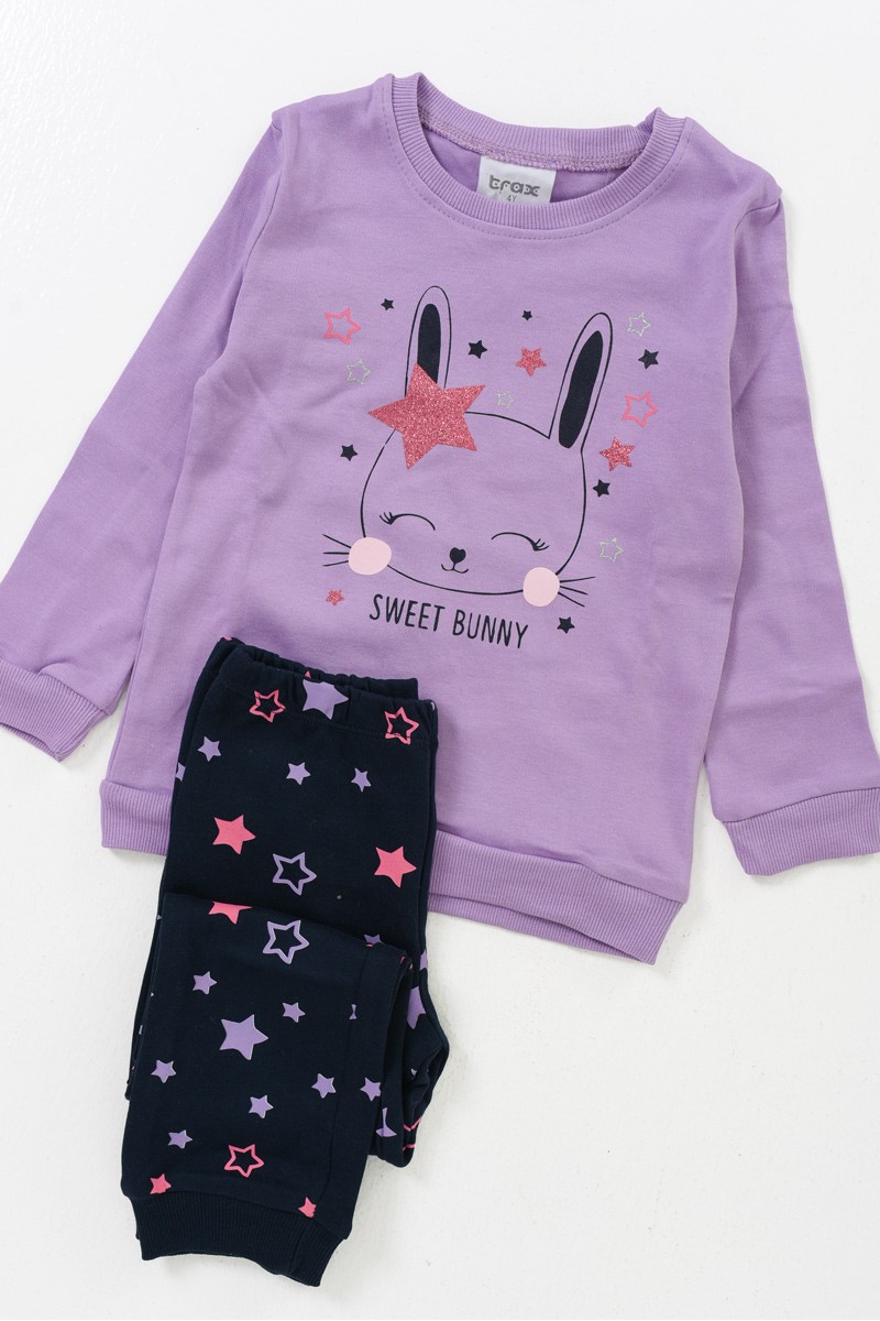 Παιδική Πιτζάμα TRAX GIRL Pink Rabbit 44792 Παιδική Πιτζάμα TRAX GIRL Pink Rabbit 44792