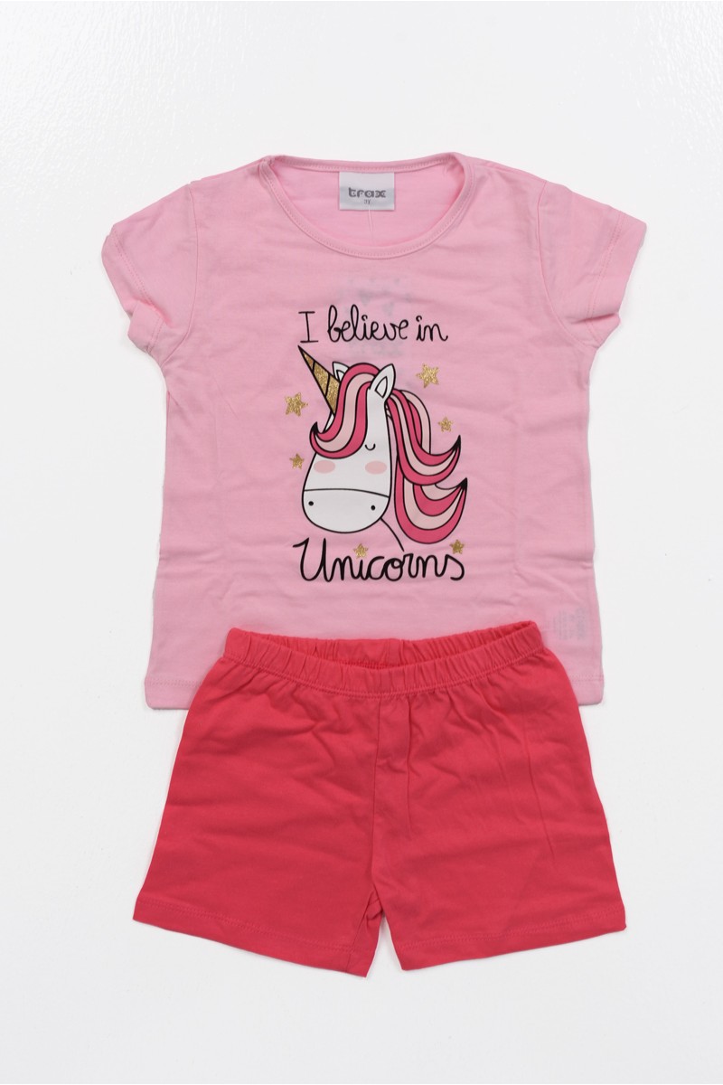 Παιδικές πιτζάμες UNICORN για μικρά κορίτσια