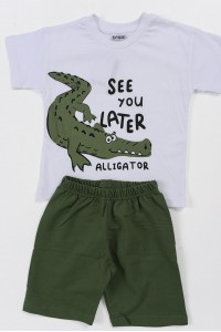 Παιδικά ρούχα καλοκαιρινά TRAX αγόρι 45422 Alligator