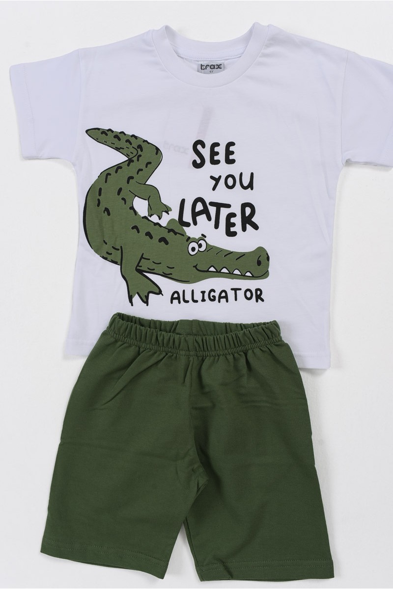 Παιδικά ρούχα καλοκαιρινά TRAX αγόρι 45422 Alligator