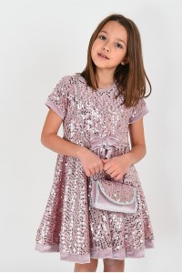 Παιδικό φόρεμα με παγιέτες TRAX 38700