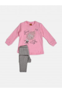 Παιδικό μπλουζοφόρεμα με κολάν TRAX Candy girl