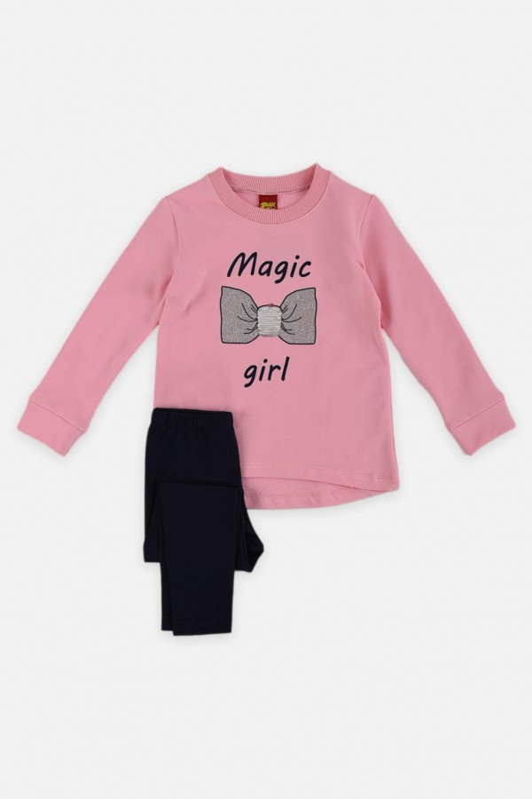 Παιδικό μπλουζοφόρεμα με κολάν TRAX Magic Girl 38747