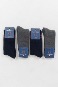 Αθλητικές Κάλτσες TRENDY 4 Pack MULTICOLOR GREY BLUE