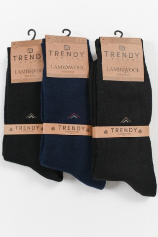 Ισοθερμικές Κάλτσες TRENDY SOCKS 3 Pack LAMBSWOOL MULTICOLOR