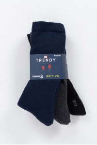Αθλητικές Κάλτσες TRENDY 3 Pack MULTICOLOR