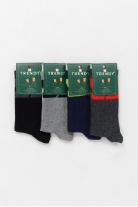 Εφηβικές κάλτσες TRENDY BLACK LINE 4 PACK Εφηβικές κάλτσες TRENDY BLACK LINE 4 PACK