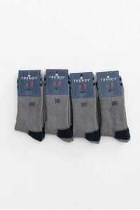 Αθλητικές Κάλτσες TRENDY 4 Pack MULTICOLOR GREY BLACK 103