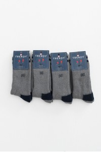 Αθλητικές Κάλτσες TRENDY 4 Pack MULTICOLOR GREY BLACK 103 Αθλητικές Κάλτσες TRENDY 4 Pack MULTICOLOR GREY BLACK 103