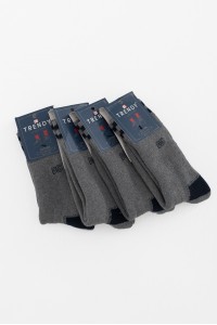 Αθλητικές Κάλτσες TRENDY 4 Pack MULTICOLOR GREY BLACK 103