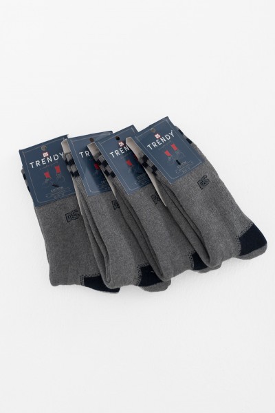 Αθλητικές Κάλτσες TRENDY 4 Pack MULTICOLOR GREY BLACK 103