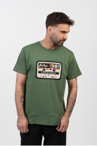 Ανδρικό T-Shirt TRAX Vintage 45505 ΧΑΚΙ