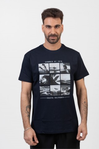 Ανδρικό T-Shirt TRAX Surfing 45506 NAVY