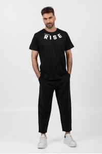 Ανδρικό T-Shirt TRAX RISE ΜΑΥΡΟ 45508