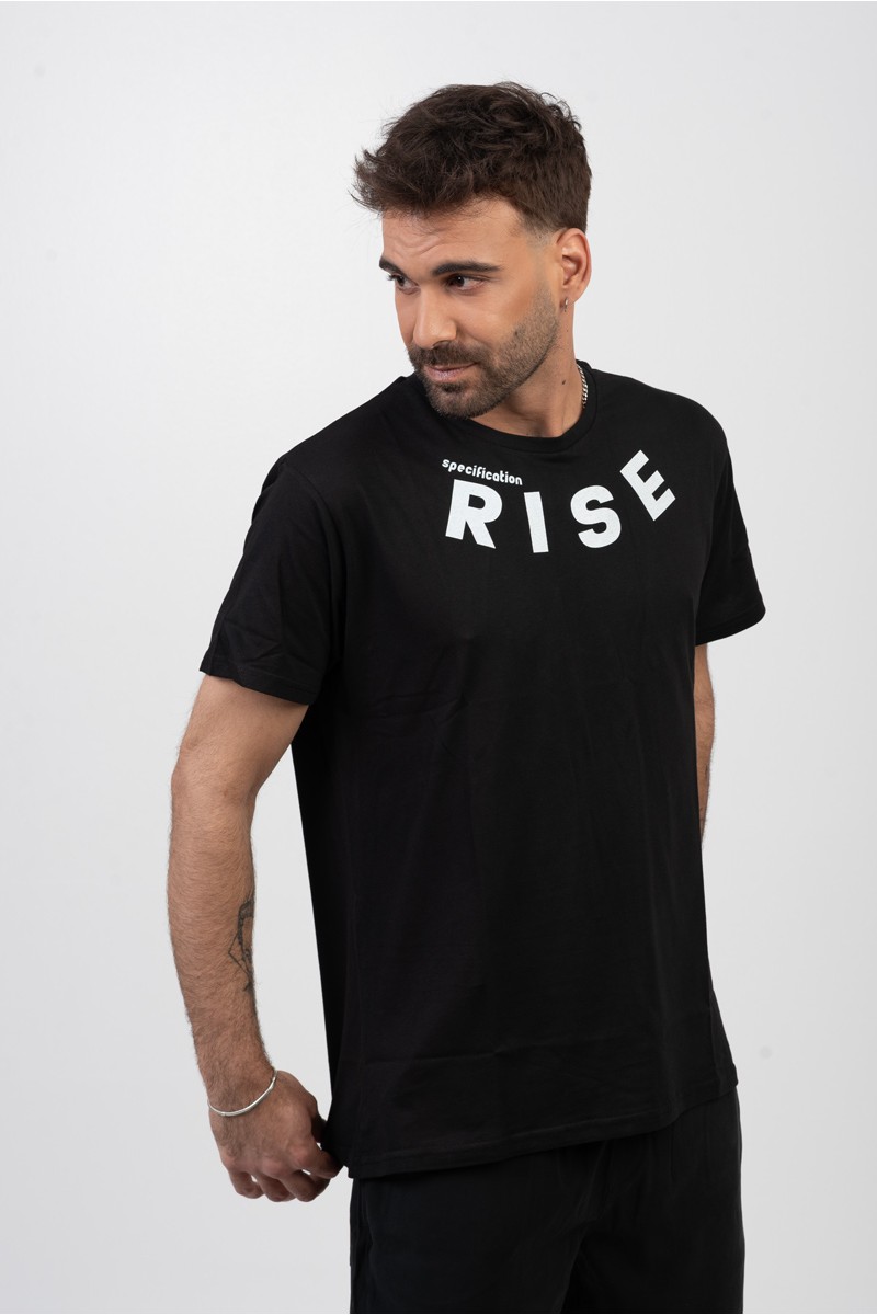 Ανδρικό T-Shirt TRAX RISE ΜΑΥΡΟ 45508