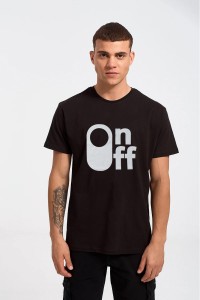 Ανδρικό T-Shirt TRAX On Off 45509 Μαύρο