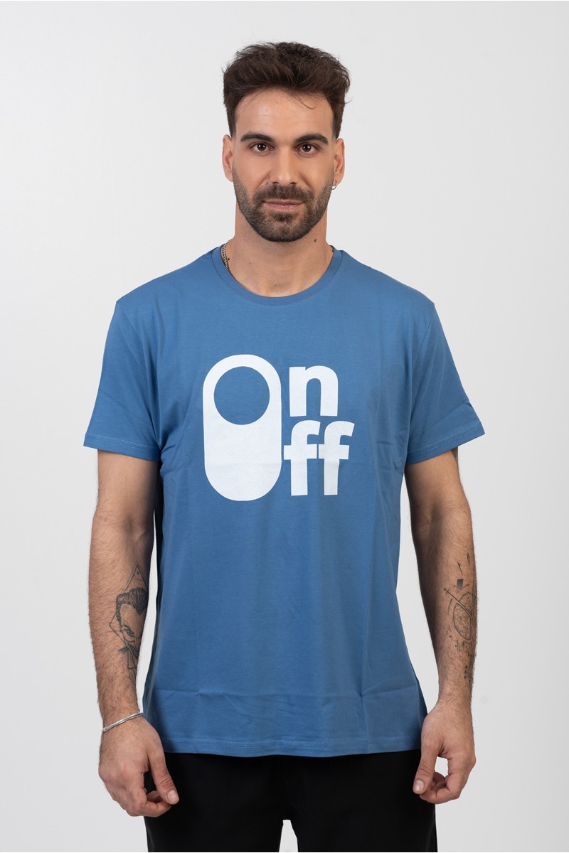 Ανδρικό T-Shirt TRAX ON OFF ΙΝΤΙΓΚΟ