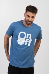 Ανδρικό T-Shirt TRAX ON OFF ΙΝΤΙΓΚΟ