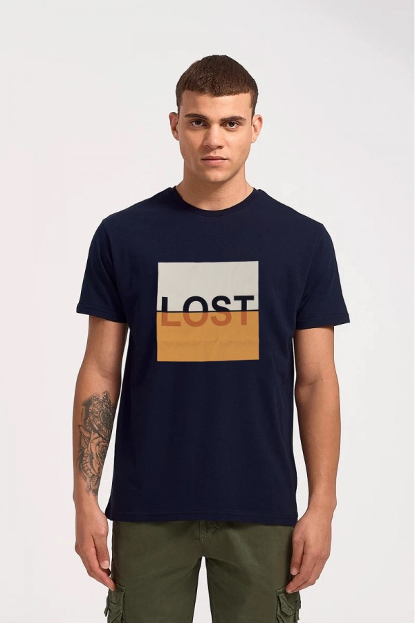Ανδρικό T-Shirt TRAX LOST 45510 NAVY