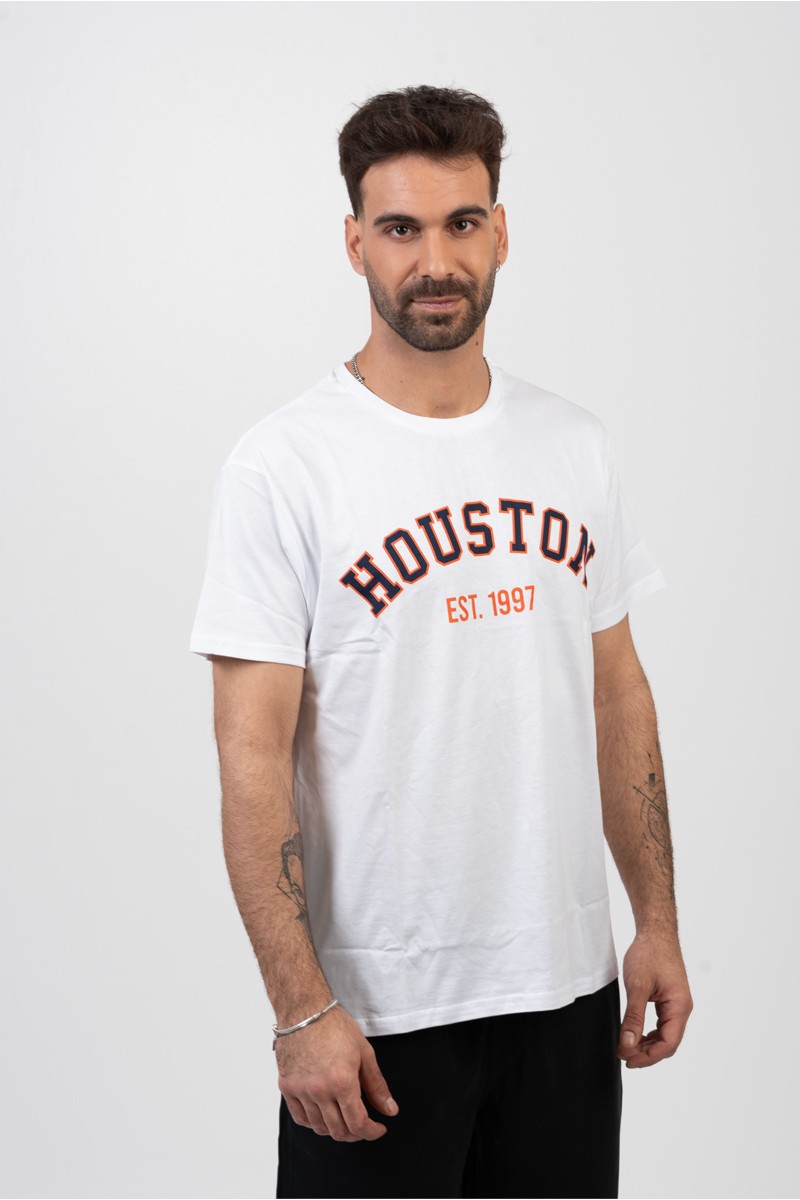 Ανδρικό T-Shirt TRAX HOUSTON ΛΕΥΚΟ Ανδρικό T-Shirt TRAX HOUSTON ΛΕΥΚΟ