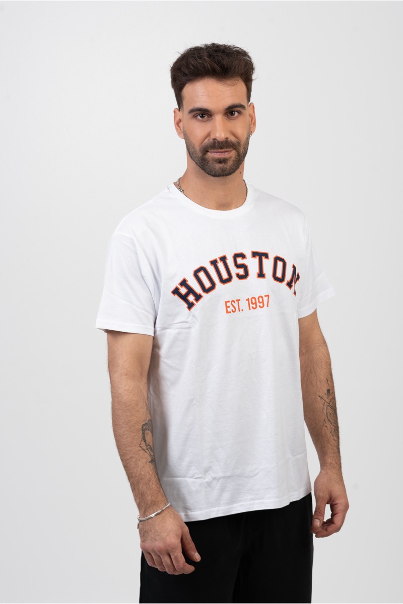 Ανδρικό T-Shirt TRAX HOUSTON ΛΕΥΚΟ