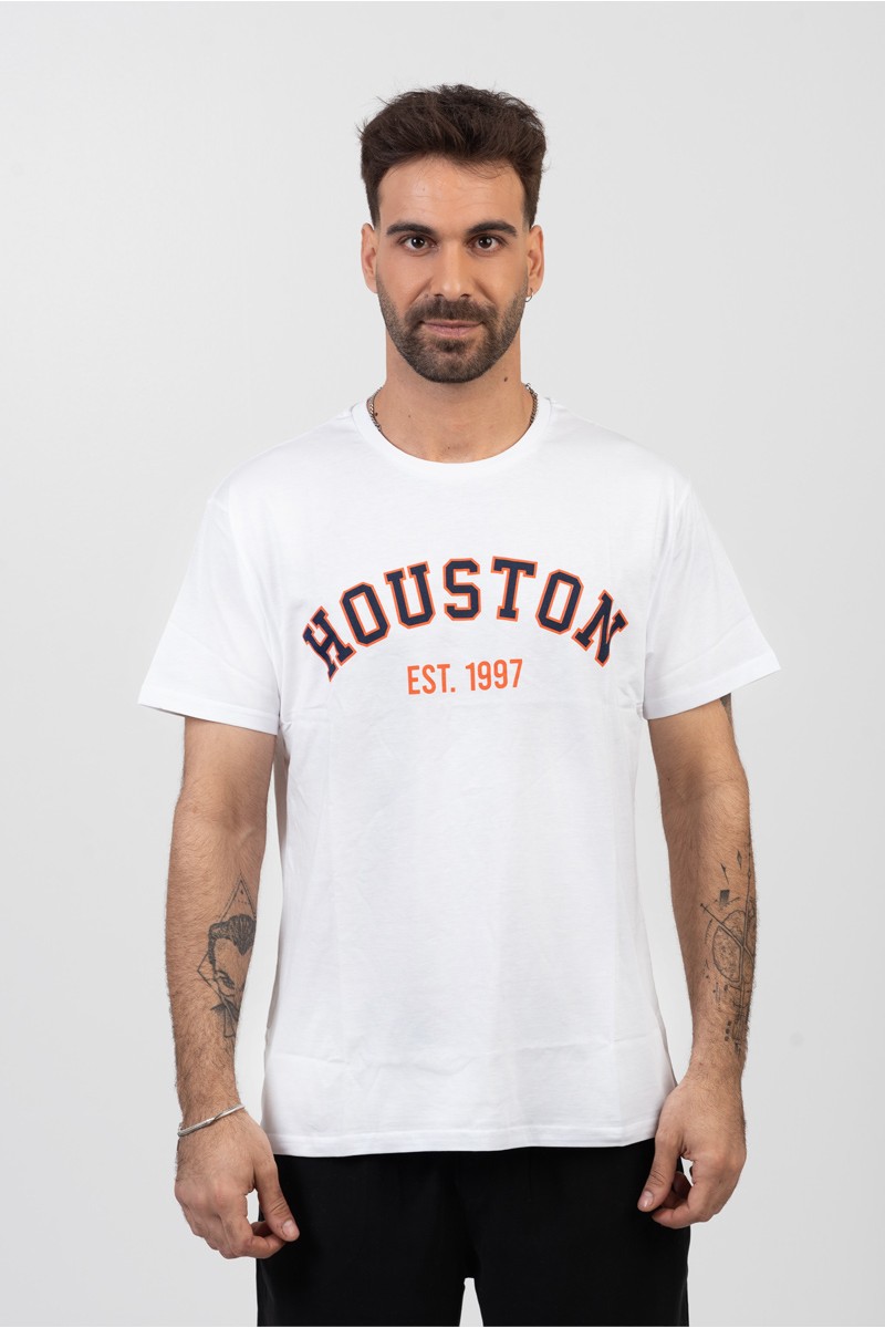 Ανδρικό T-Shirt TRAX HOUSTON ΛΕΥΚΟ Ανδρικό T-Shirt TRAX HOUSTON ΛΕΥΚΟ