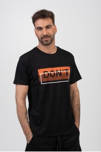 Ανδρικό T-Shirt TRAX DONT ΜΑΥΡΟ 45512